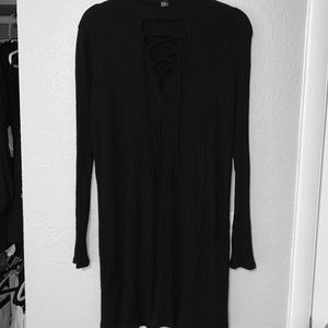 Little black dress, long sleeves from Forever 21